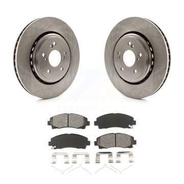 Front Disc Brake Rotors And Semi-Metallic Pads Kit For 2015-2020 Acura TLX K8S-100646