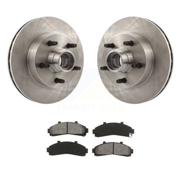 Front Disc Brake Rotors Hub Semi-Metallic Pad Kit For Ford Ranger Mazda B4000 B3000 B2300 K8S-100710