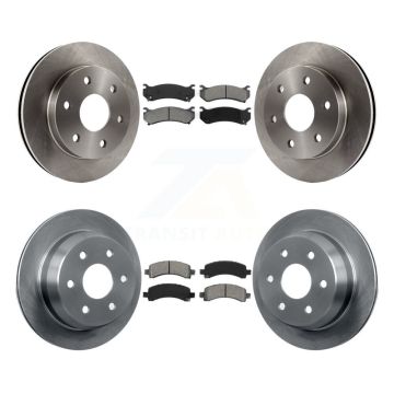 Front Rear Disc Brake Rotors And Semi-Metallic Pads Kit For Chevrolet Avalanche 1500 K8S-100762