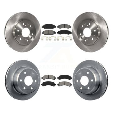 Front Rear Disc Brake Rotor & Semi-Metallic Pad Kit For Chevrolet Express 1500 GMC Savana K8S-100801