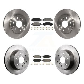 Front Rear Brake Rotor & Semi-Metallic Pad Kit For Chevrolet GMC Sierra 1500 Silverado XL K8S-100802