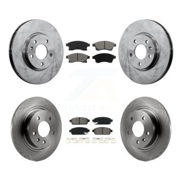 Front Rear Disc Brake Rotors And Semi-Metallic Pads Kit For 2012-2013 Buick Verano K8S-100845