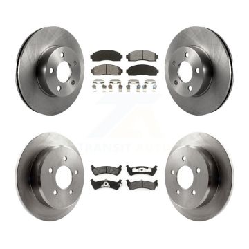 Front Rear Disc Brake Rotors And Semi-Metallic Pads Kit For 2001 Ford Explorer Sport 4WD K8S-100880