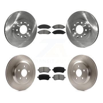Front Rear Brake Rotor Semi-Metallic Pad Kit For 2004-2007 Ford Freestar Mercury Monterey K8S-100891
