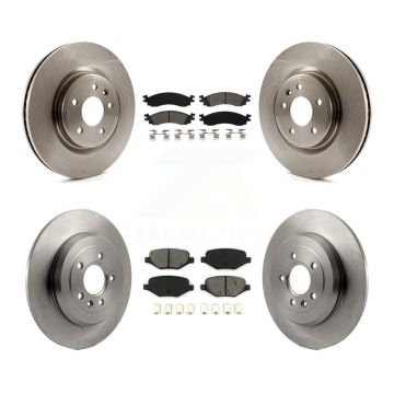 Front Rear Disc Brake Rotors And Semi-Metallic Pads Kit For 2010-2012 Ford Taurus SHO K8S-100927