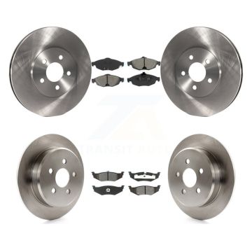 Front Rear Disc Brake Rotors And Semi-Metallic Pad Kit For Chrysler Sebring Dodge Stratus K8S-100954