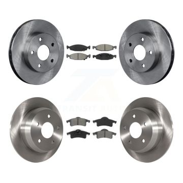 Front Rear Disc Brake Rotors And Semi-Metallic Pads Kit For Jeep Grand Cherokee K8S-100959