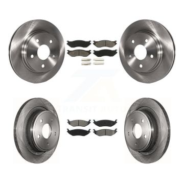 Front Rear Disc Brake Rotors And Semi-Metallic Pads Kit For Dodge Ram 1500 K8S-100976