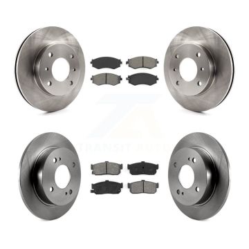 Front Rear Disc Brake Rotors And Semi-Metallic Pads Kit For Nissan Sentra INFINITI G20 K8S-101022