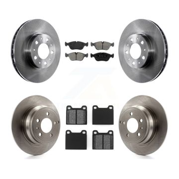Front Rear Disc Brake Rotors And Semi-Metallic Pads Kit For Volvo C70 V70 K8S-101070
