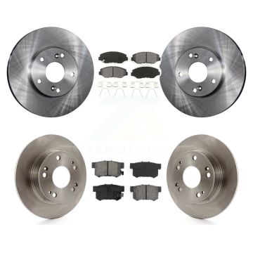 Front Rear Disc Brake Rotors And Semi-Metallic Pads Kit For Honda Accord K8S-101088