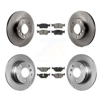 Front Rear Disc Brake Rotor And Semi-Metallic Pad Kit For BMW 318i 328i 328is 323is 318is K8S-101106