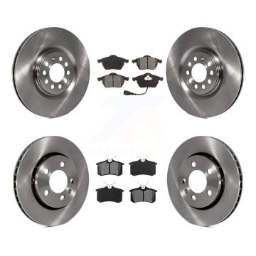 Front Rear Disc Brake Rotor And Semi-Metallic Pad Kit For Volkswagen Golf Audi TT Quattro K8S-101145