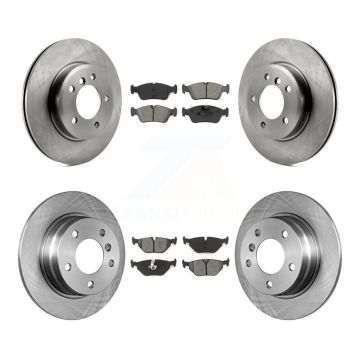 Front Rear Brake Rotors Semi-Metallic Pad Kit For BMW 328i With 280mm Diameter Rotor K8S-101146