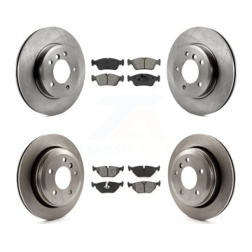Front Rear Disc Brake Rotors And Semi-Metallic Pads Kit For 2001-2005 BMW 325xi K8S-101147