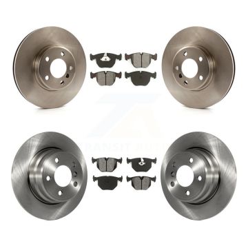 Front Rear Disc Brake Rotors And Semi-Metallic Pads Kit For BMW X5 K8S-101151
