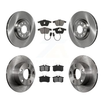 Front Rear Disc Brake Rotors And Semi-Metallic Pads Kit For Audi A6 K8S-101153