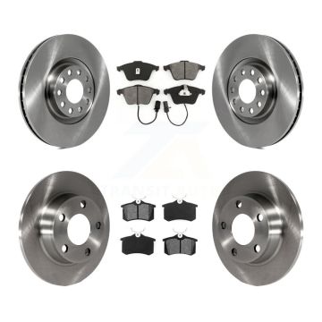 Front Rear Disc Brake Rotors And Semi-Metallic Pads Kit For Audi Allroad Quattro K8S-101155
