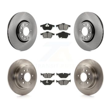 Front Rear Brake Rotor Semi-Metallic Pad Kit For Saab 9-5 With 308mm Diameter K8S-101159