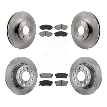 Front Rear Disc Brake Rotors And Semi-Metallic Pads Kit For Nissan Maxima INFINITI I35 K8S-101167