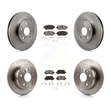 Front Rear Disc Brake Rotors And Semi-Metallic Pads Kit For Toyota Solara Avalon K8S-101169