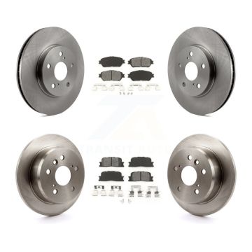 Front Rear Disc Brake Rotors And Semi-Metallic Pads Kit For 2002-2003 Lexus ES300 K8S-101170