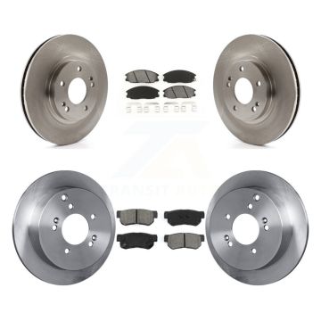 Front Rear Disc Brake Rotors And Semi-Metallic Pads Kit For Hyundai Santa Fe K8S-101182