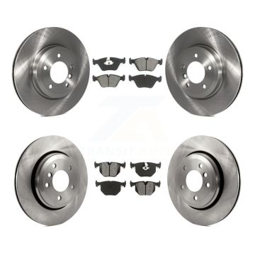 Front Rear Disc Brake Rotors And Semi-Metallic Pads Kit For BMW 330Ci 330i 330xi K8S-101185