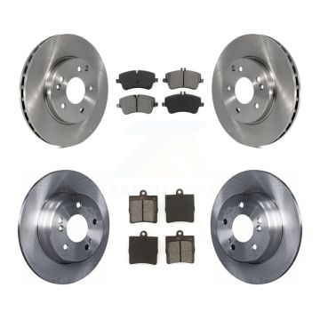 Front Rear Disc Brake Rotors And Semi-Metallic Pads Kit For Mercedes-Benz C230 C240 K8S-101189