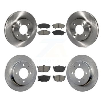 Front Rear Disc Brake Rotors And Semi-Metallic Pads Kit For Hyundai Elantra K8S-101190