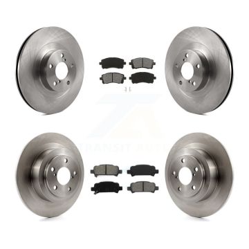 Front Rear Disc Brake Rotors And Semi-Metallic Pads Kit For Subaru Outback Legacy K8S-101204