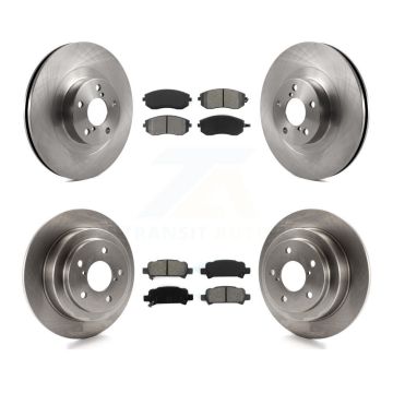 Front Rear Disc Brake Rotors And Semi-Metallic Pads Kit For 2003 Subaru Forester Impreza K8S-101206