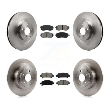 Front Rear Disc Brake Rotors And Semi-Metallic Pads Kit For Subaru Outback Legacy Baja K8S-101207
