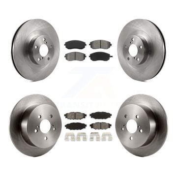 Front Rear Disc Brake Rotors And Semi-Metallic Pads Kit For 2005 Subaru Outback Legacy K8S-101208