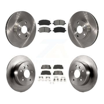 Front Rear Disc Brake Rotor And Semi-Metallic Pad Kit For 2001-2003 Toyota Highlander FWD K8S-101211