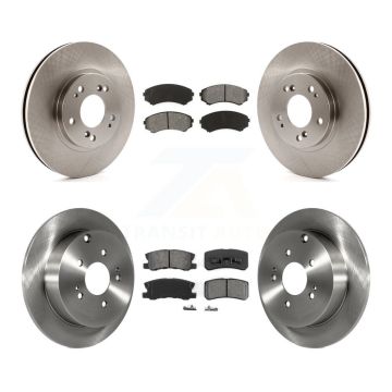 Front Rear Disc Brake Rotors And Semi-Metallic Pads Kit For Mitsubishi Endeavor K8S-101217