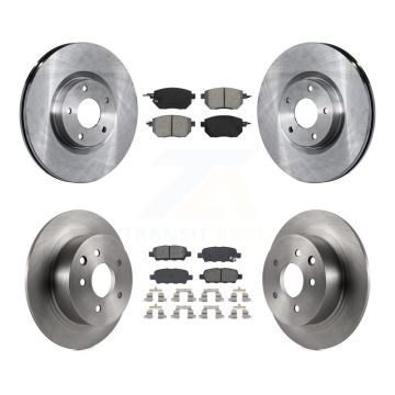 Front Rear Disc Brake Rotors And Semi-Metallic Pads Kit For Nissan Altima Maxima K8S-101224