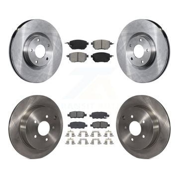 Front Rear Disc Brake Rotors & Semi-Metallic Pad Kit For Nissan Murano INFINITI FX35 FX45 K8S-101225