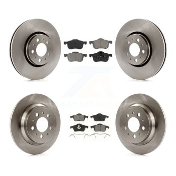 Front Rear Disc Brake Rotors And Semi-Metallic Pads Kit For Volvo S60 K8S-101230