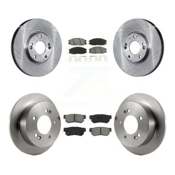 Front Rear Disc Brake Rotors And Semi-Metallic Pads Kit For Hyundai XG350 K8S-101232
