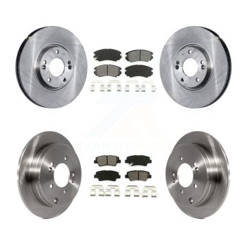 Front Rear Disc Brake Rotors And Semi-Metallic Pads Kit For Kia Amanti Hyundai Azera K8S-101234