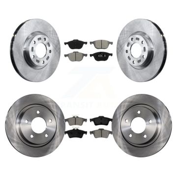 Front Rear Disc Brake Rotors And Semi-Metallic Pads Kit For Mazda 3 Sport K8S-101237
