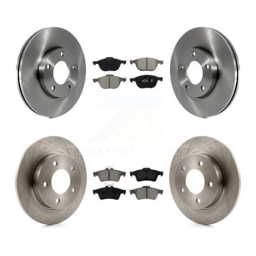 Front Rear Disc Brake Rotors And Semi-Metallic Pads Kit For Mazda 3 Sport K8S-101242