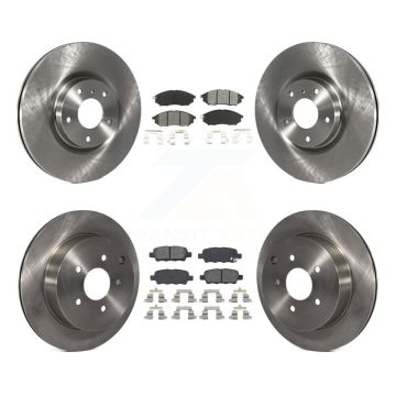 Front Rear Disc Brake Rotors And Semi-Metallic Pads Kit For Nissan Murano INFINITI QX70 K8S-101245