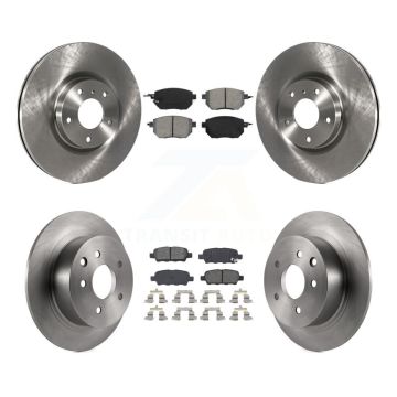 Front Rear Disc Brake Rotors And Semi-Metallic Pads Kit For Nissan Altima Maxima K8S-101248