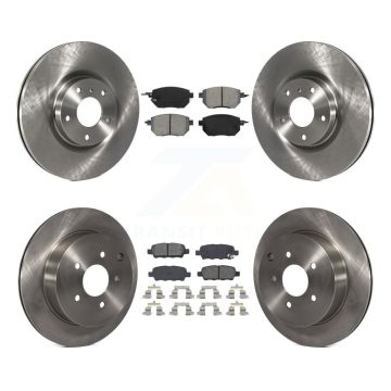 Front Rear Disc Brake Rotors And Semi-Metallic Pads Kit For Nissan Murano K8S-101249