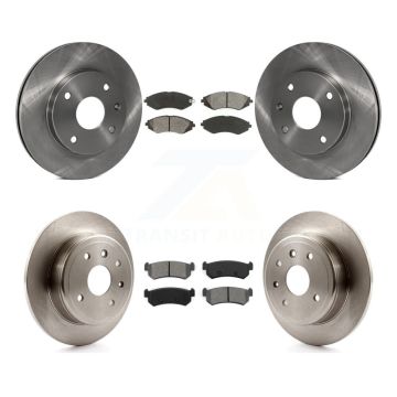 Front Rear Disc Brake Rotors And Semi-Metallic Pads Kit For Chevrolet Optra K8S-101258