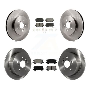 Front Rear Disc Brake Rotor Semi-Metallic Pad Kit For Lexus RX350 RX330 Toyota Highlander K8S-101259
