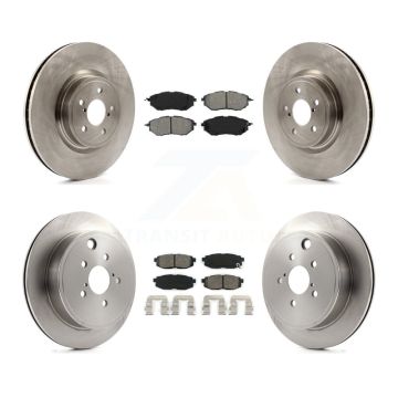 Front Rear Disc Brake Rotors And Semi-Metallic Pads Kit For Subaru Outback Legacy K8S-101264