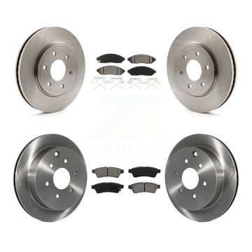 Front Rear Disc Brake Rotors And Semi-Metallic Pad Kit For Nissan Frontier Suzuki Equator K8S-101267